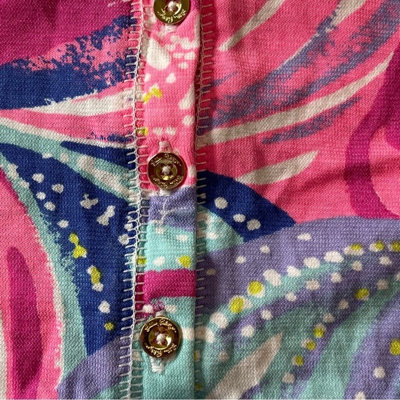 Lilly Pulitzer Sorella Top Magenta Oh My Guava Sz S - Picture 7 of 10